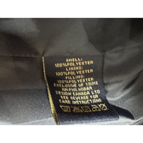 British Khaki Womens Navy Blue Barn Quilted Jacket Sz Medium - Picture 7 of 8